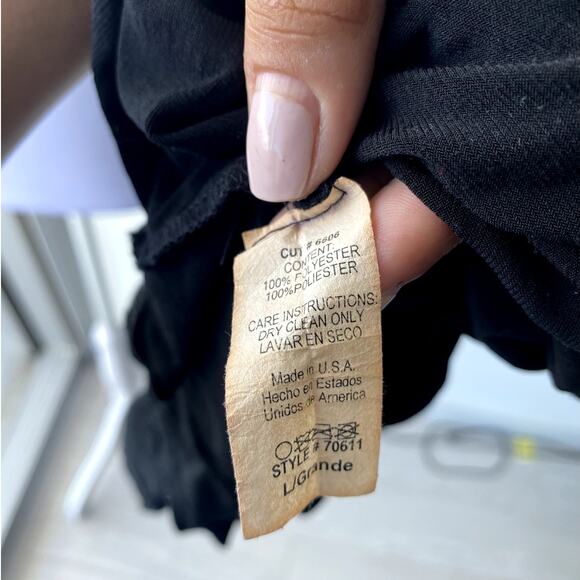 Black Vintage Y2k Forever 21 Wrap Sparkly Mini Dress Size Large - Picture 7 of 8